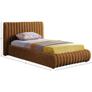  Color_Saddle  Size_Twin  -- Nico Saddle Velvet Upholstered Twin Bed IMAGE 7