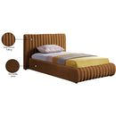  Color_Saddle  Size_Twin  -- Nico Saddle Velvet Upholstered Twin Bed IMAGE 8
