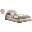 Meridian Rudy Beige Teddy Fabric Full Bed IMAGE 12