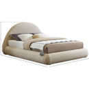  Color_Beige  Size_King  -- Rudy Beige Teddy Fabric Upholstered King Bed IMAGE 11