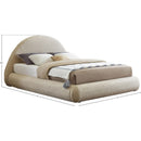  Color_Beige  Size_Queen  -- Rudy Beige Teddy Fabric Upholstered Queen Bed IMAGE 11