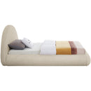  Color_Beige  Size_Twin  -- Rudy Beige Teddy Fabric Upholstered Twin Bed IMAGE 5