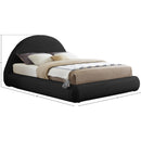  Color_Black  Size_Full  -- Rudy Black Teddy Fabric Upholstered Full Bed IMAGE 11