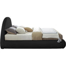  Color_Black  Size_King  -- Rudy Black Teddy Fabric Upholstered King Bed IMAGE 5