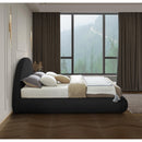  Color_Black  Size_King  -- Rudy Black Teddy Fabric Upholstered King Bed IMAGE 6