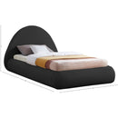  Color_Black  Size_Twin  -- Rudy Black Teddy Fabric Upholstered Twin Bed IMAGE 8