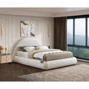 Meridian Rudy Cream Teddy Fabric Queen Bed IMAGE 2