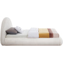  Color_Cream  Size_Twin  -- Rudy Cream Teddy Fabric Upholstered Twin Bed IMAGE 5