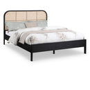  Color_Black Size_Full -- Siena Black Ash Wood And Natural Cane Full Bed IMAGE 1
