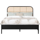 Meridian Siena Black Ash Wood King Bed (3 Boxes) IMAGE 3