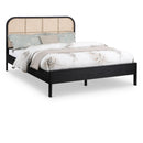 Meridian Siena Black Ash Wood Queen Bed (3 Boxes) IMAGE 1