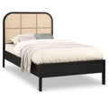  Color_Black Size_Twin -- Meridian Siena Panel Bed IMAGE 1