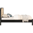  Color_Black  Size_Twin  -- Siena Black Ash Wood And Natural Cane Twin Bed IMAGE 4