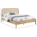  Color_Natural  Size_Queen  -- Siena Natural Ash Wood And Natural Cane Queen Bed IMAGE 8