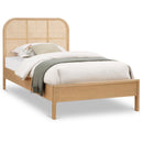 Meridian Siena Natural Ash Wood Twin Bed (3 Boxes) IMAGE 1