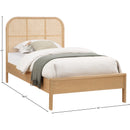  Color_Natural  Size_Twin  -- Siena Natural Ash Wood And Natural Cane Twin Bed IMAGE 8