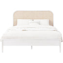  Color_White  Size_Full  -- Siena White Ash Wood And Natural Cane Full Bed IMAGE 3