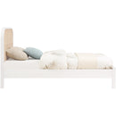 Color_White  Size_Twin  -- Siena White Ash Wood And Natural Cane Twin Bed IMAGE 4