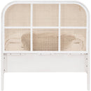 Color_White  Size_Twin  -- Siena White Ash Wood And Natural Cane Twin Bed IMAGE 5