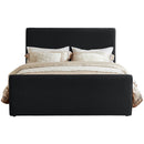  Color_Black  Size_King  -- Sloan Black Velvet Upholstered King Bed IMAGE 3