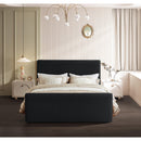  Color_Black  Size_King  -- Sloan Black Velvet Upholstered King Bed IMAGE 4