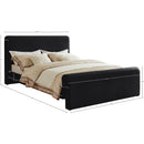  Color_Black  Size_King  -- Sloan Black Velvet Upholstered King Bed IMAGE 7