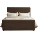Meridian Sloan Brown Velvet Full Bed (3 Boxes) IMAGE 3