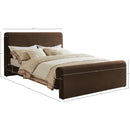  Color_Brown  Size_King  -- Sloan Brown Velvet Upholstered King Bed IMAGE 7