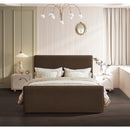  Color_Brown  Size_Queen  -- Sloan Brown Velvet Upholstered Queen Bed IMAGE 4