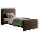  Color_Brown  Size_Twin  -- Sloan Brown Velvet Upholstered Twin Bed IMAGE 7