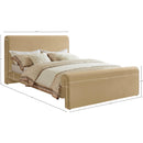  Color_Camel  Size_King  -- Sloan Camel Velvet Upholstered King Bed IMAGE 7