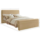 Color_Camel  Size_Queen  -- Sloan Camel Velvet Upholstered Queen Bed IMAGE 7