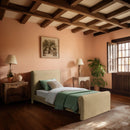  Color_Camel  Size_Twin  -- Sloan Camel Velvet Upholstered Twin Bed IMAGE 2