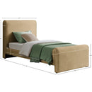  Color_Camel  Size_Twin  -- Sloan Camel Velvet Upholstered Twin Bed IMAGE 7