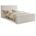  Color_Cream  Size_Full  -- Sloan Cream Velvet Upholstered Full Bed IMAGE 1