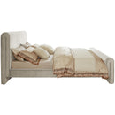  Color_Cream  Size_Full  -- Sloan Cream Velvet Upholstered Full Bed IMAGE 5