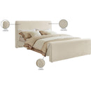  Color_Cream  Size_King  -- Sloan Cream Velvet Upholstered King Bed IMAGE 8