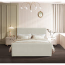  Color_Cream  Size_Queen  -- Sloan Cream Velvet Upholstered Queen Bed IMAGE 4