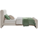  Color_Cream  Size_Twin  -- Sloan Cream Velvet Upholstered Twin Bed IMAGE 5
