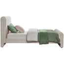 Meridian Sloan Cream Velvet Twin Bed (3 Boxes) IMAGE 5