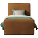  Color_Saddle  Size_Twin  -- Sloan Saddle Velvet Upholstered Twin Bed IMAGE 3
