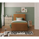  Color_Saddle  Size_Twin  -- Sloan Saddle Velvet Upholstered Twin Bed IMAGE 4