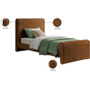  Color_Saddle  Size_Twin  -- Sloan Saddle Velvet Upholstered Twin Bed IMAGE 8