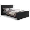  Color_Black Size_Full -- Stylus Black Boucle Fabric Upholstered Full Bed IMAGE 1