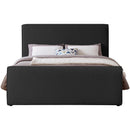  Color_Black Size_Full -- Stylus Black Boucle Fabric Upholstered Full Bed IMAGE 3