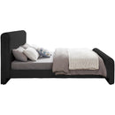  Color_Black Size_Full -- Stylus Black Boucle Fabric Upholstered Full Bed IMAGE 5