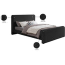  Color_Black  Size_Full  -- Meridian Stylus Upholstered Panel Bed IMAGE 9