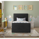 Meridian Stylus Black Boucle Fabric Twin Bed (3 Boxes) IMAGE 4