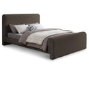  Color_Brown  Size_Queen  -- Stylus Brown Boucle Fabric Upholstered Queen Bed IMAGE 1
