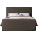 Meridian Stylus Brown Boucle Fabric Queen Bed (3 Boxes) IMAGE 3